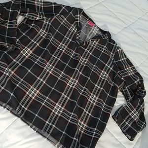 Sunny Leigh Plus Plaid Tunic 2X